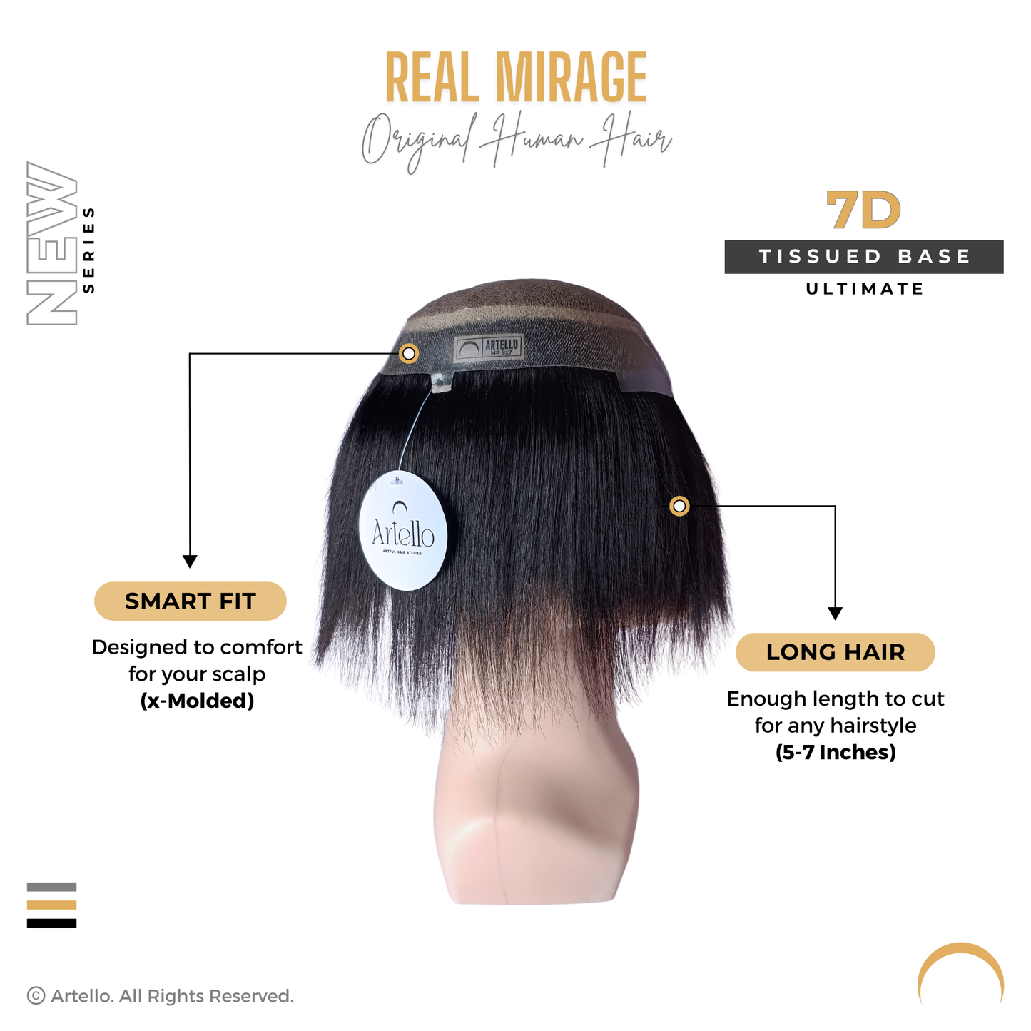 Artello REAL MIRAGE Hair Patch for Men