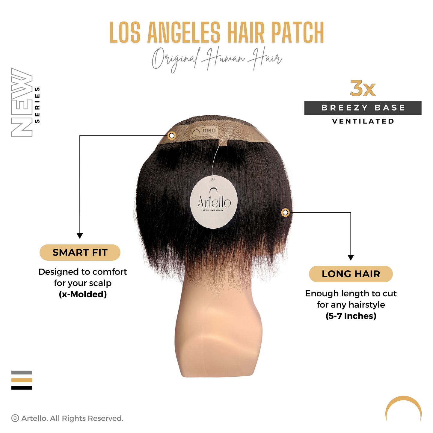 Artello LOS ANGELES Smart Hair Patch for Men