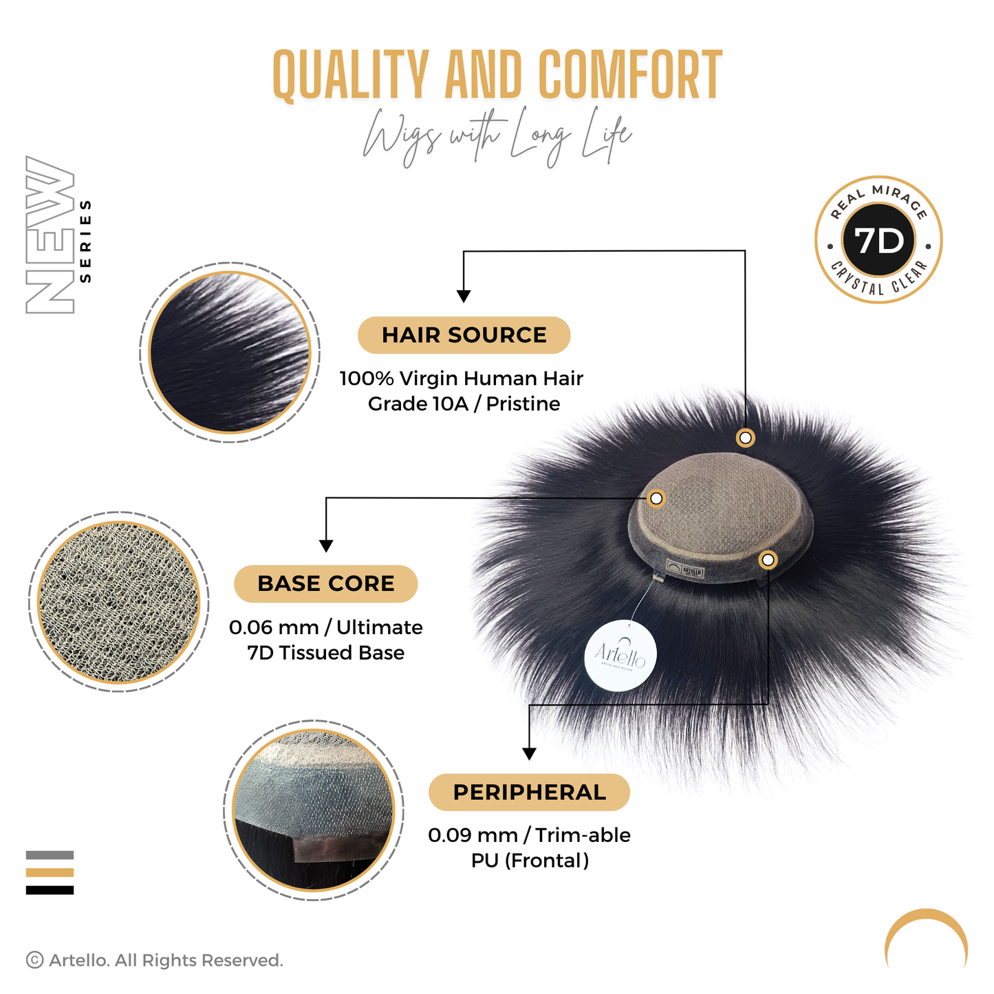 Artello REAL MIRAGE Hair Patch for Men