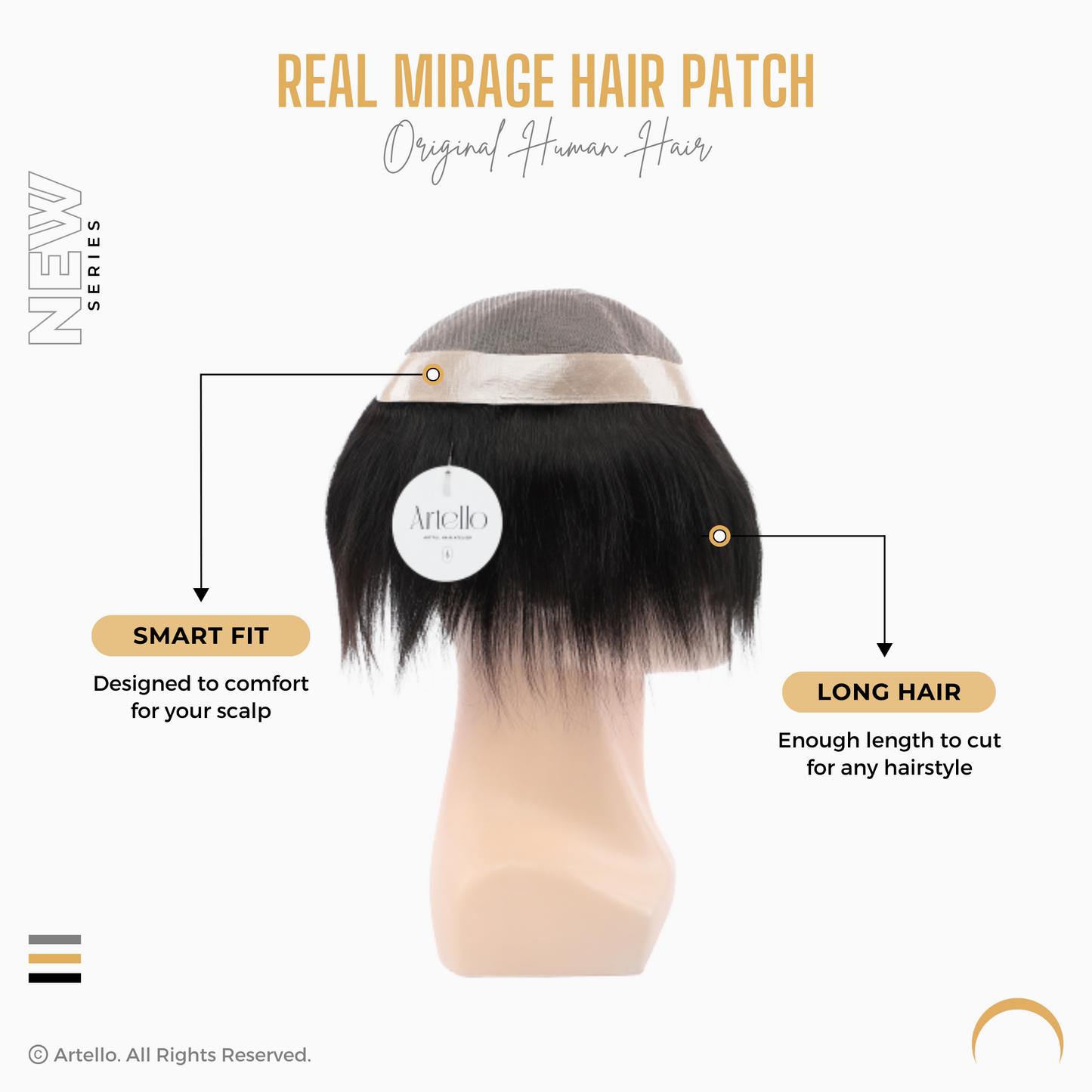 Artello REAL MIRAGE Hair Patch for Men