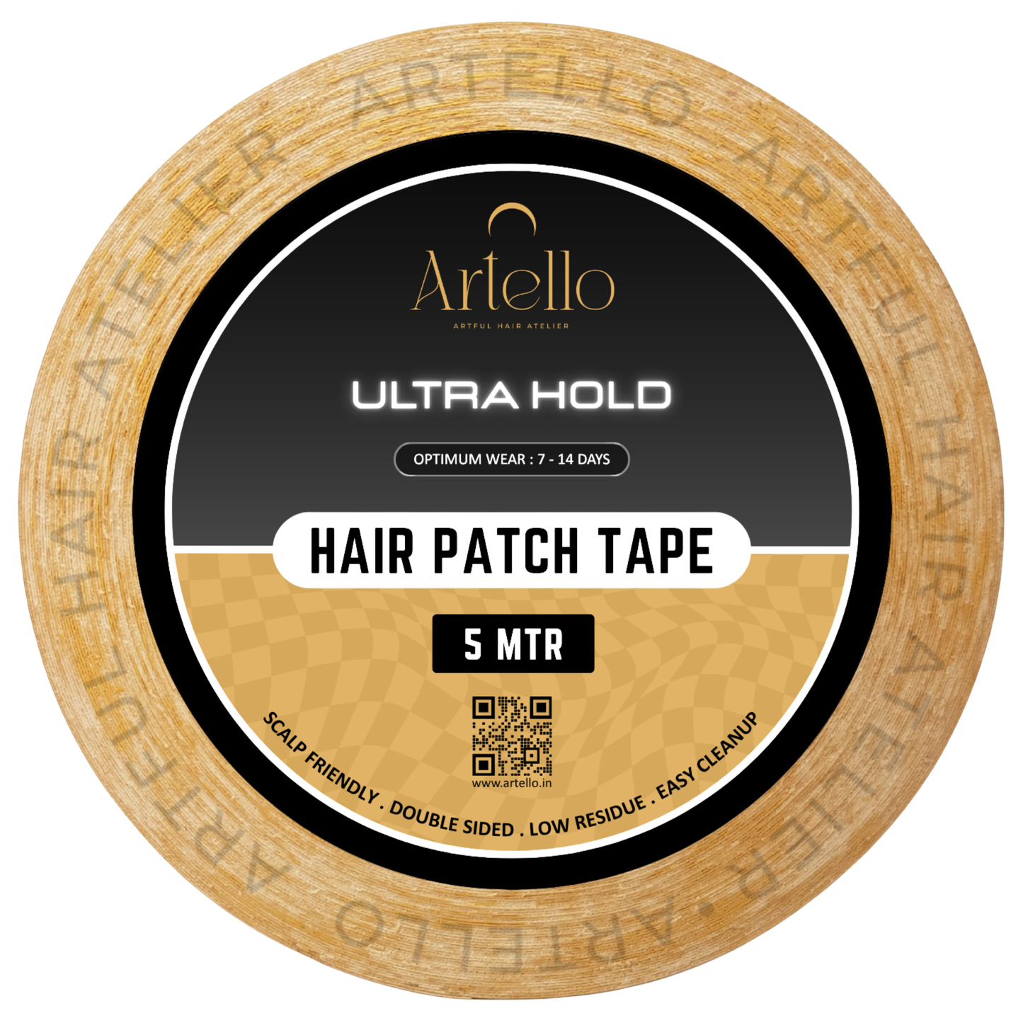 Artello® Ultra Hold HAIR PATCH TAPE for Men, Double-Sided Cotton-Cloth Tape