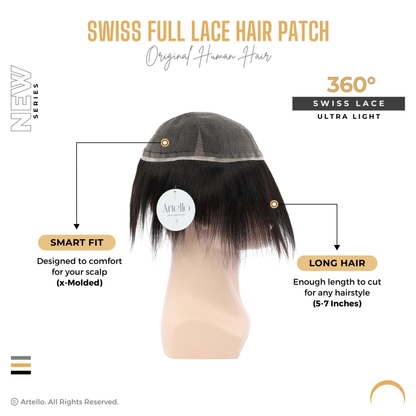 Artello SWISS FULL LACE Hair Patch for Men