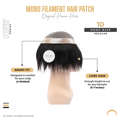 Artello MONOFILAMENT Smart Hair Patch for Men
