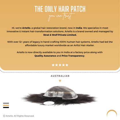 Artello AUSTRALIAN Hair Patch for Men
