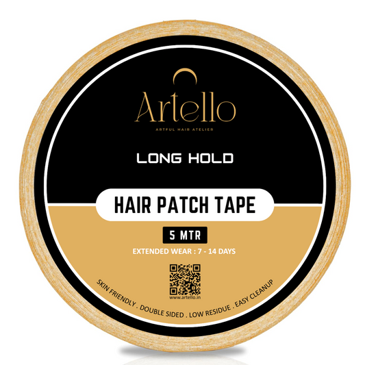 Artello® Long Hold Double-Sided Yellow Tape for Hair Patch / Wig