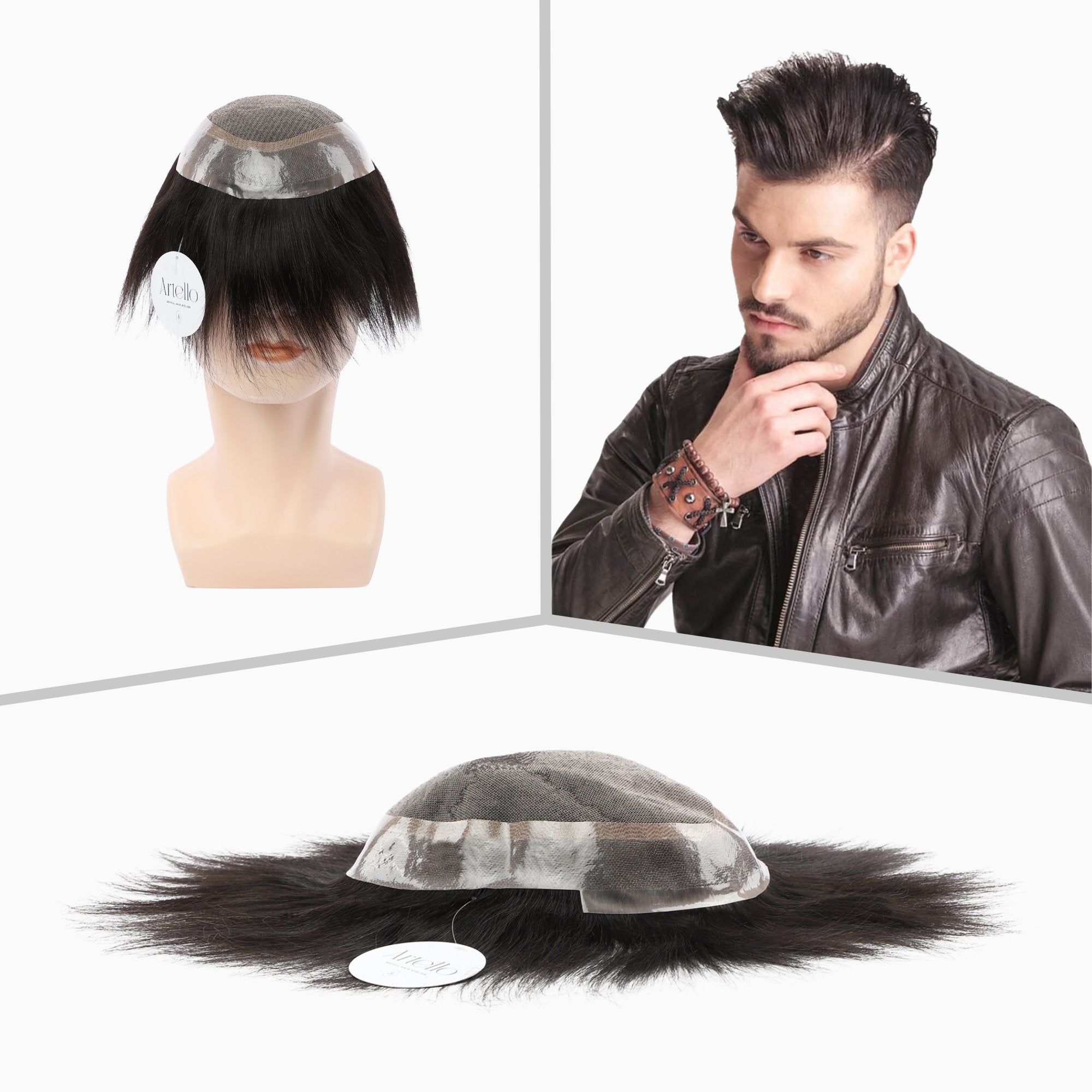 Artello AUSTRALIAN Ultra Thin Hair Patch for Men Remy Human Hair Wig